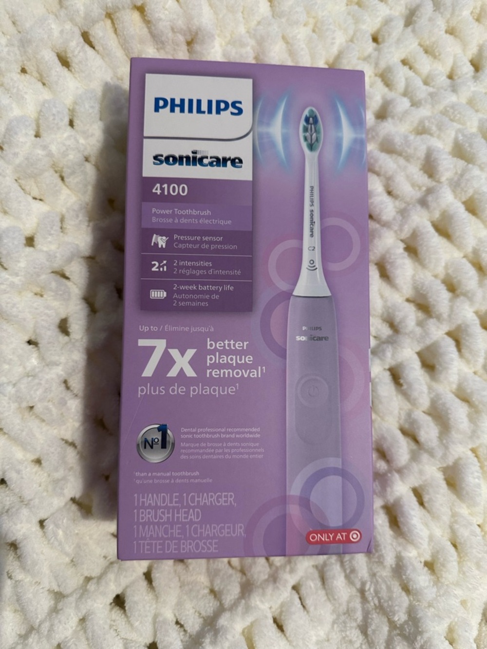 Philips Sonicare 4100 Electric Toothbrush - Lavender Purple NIB